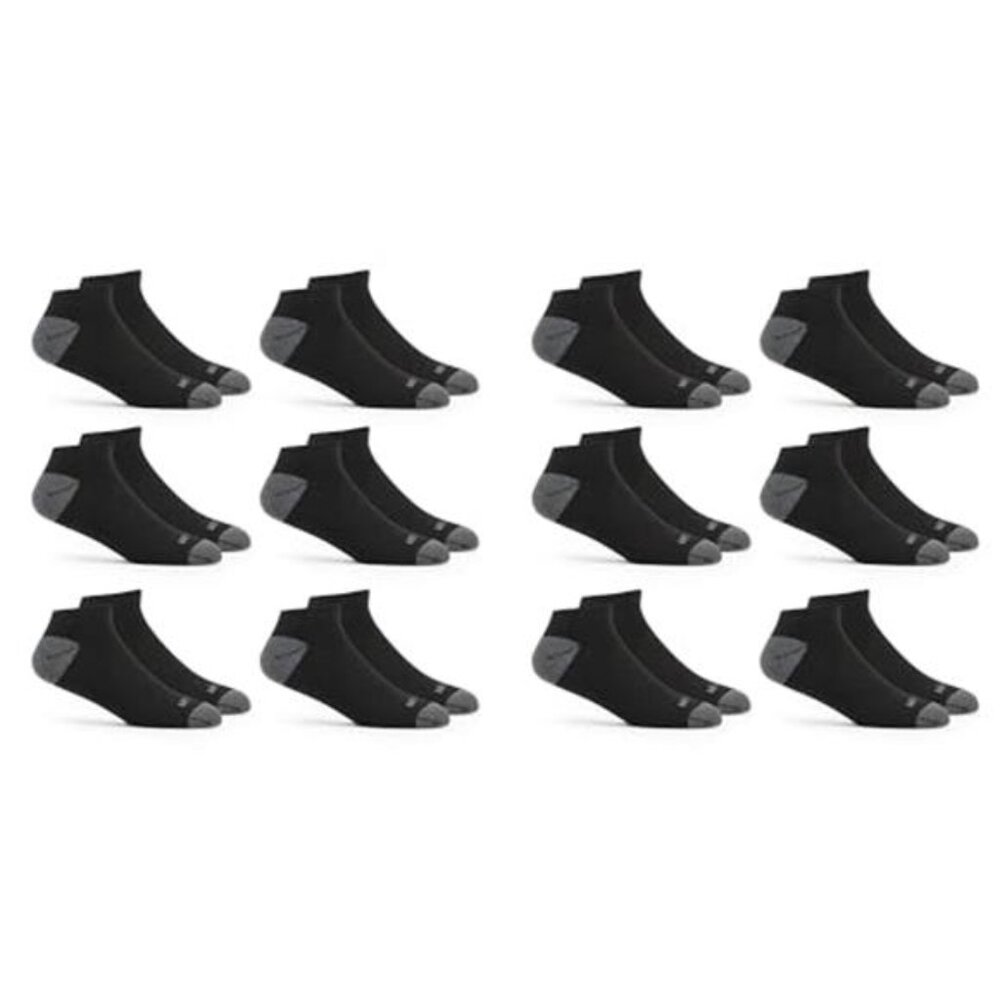 Mens No Show Socks 12 Pack Low Cut Moisture Wicking Odor Control Athletic Socks